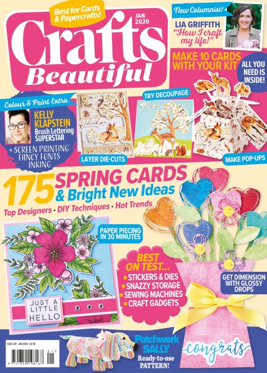 Crafts Beautiful January 2020 Issue 341 Template Pack