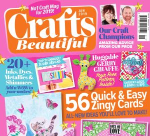 Crafts Beautiful January 2019 Issue 328 Template Pack