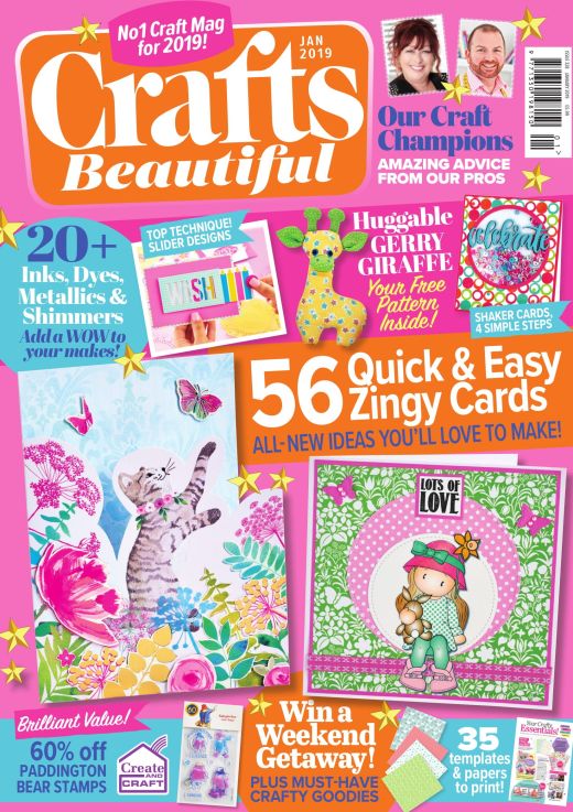 Crafts Beautiful January 2019 Issue 328 Template Pack