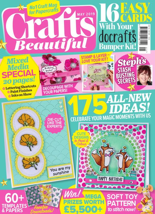 Crafts Beautiful May 2019 Issue 332 Template Pack