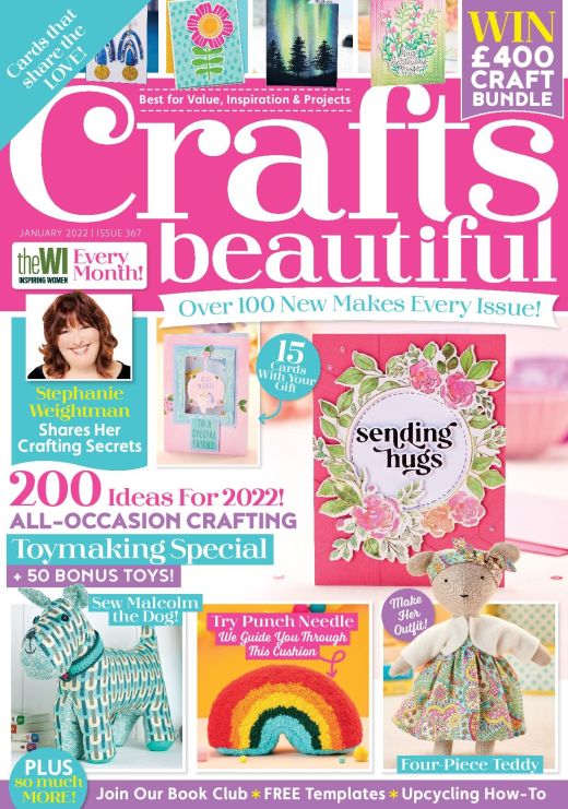 Crafts Beautiful January 2022 Issue 367 Template Pack