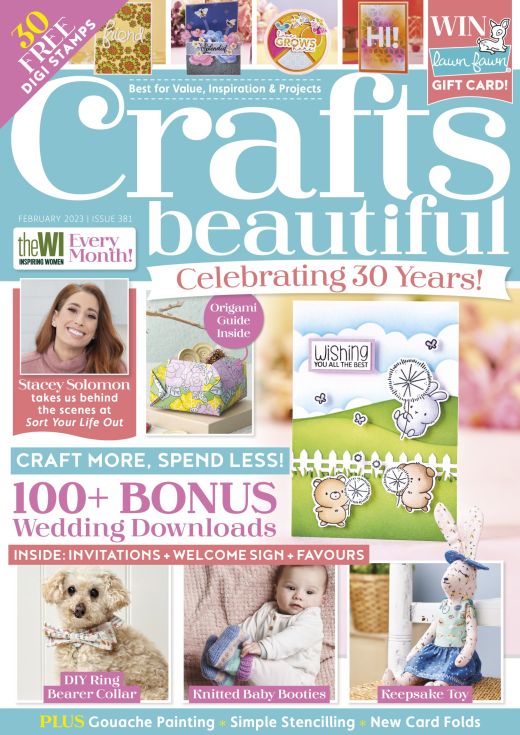 Crafts Beautiful February 2023 Issue 381 Template Pack