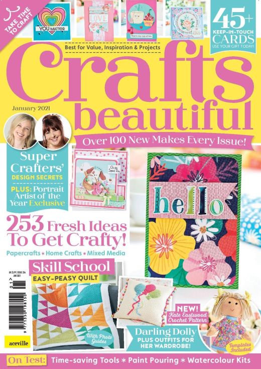 Crafts Beautiful January 2021 Issue 354 Template Pack