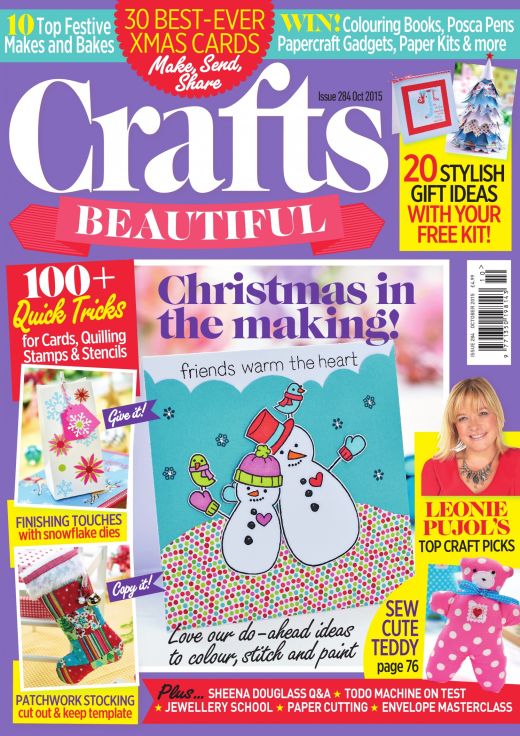 Crafts Beautiful October 2015 Issue 284 Template Pack