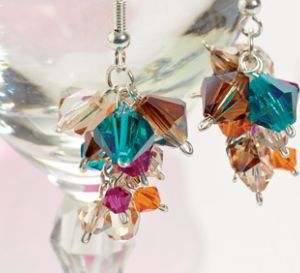 Bright Beaded Earrings