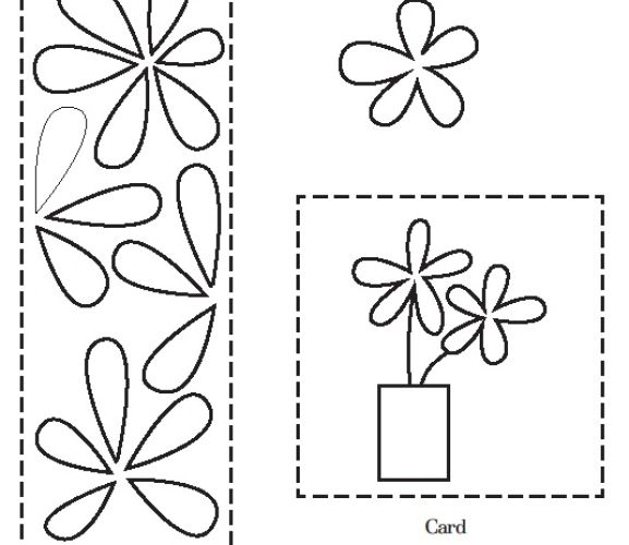 Flower Card and Vase Painting Motifs