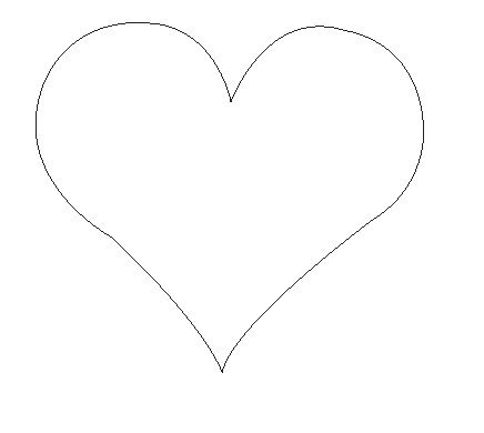 Large Heart Printable