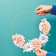 Make An Easy Paper Flower Wreath