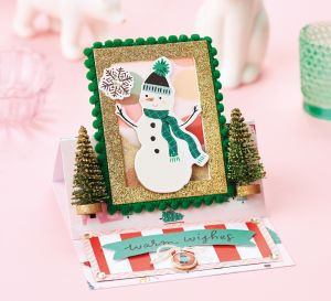 Easy Vellum Christmas Easel Card