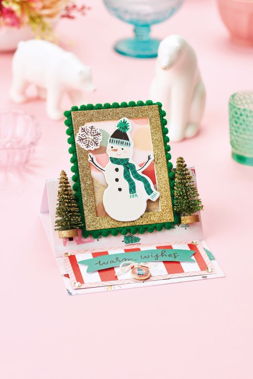 Easy Vellum Christmas Easel Card