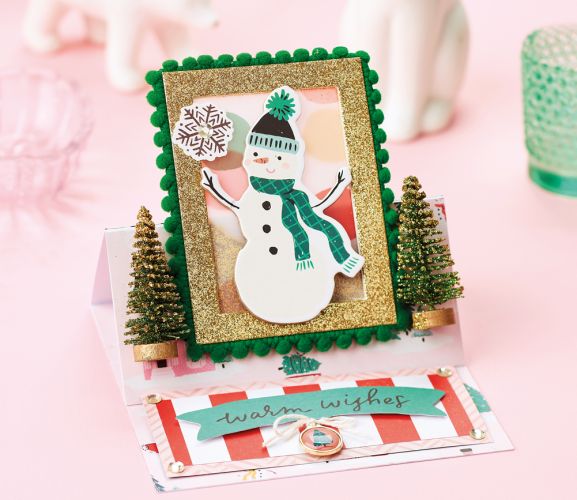 Easy Vellum Christmas Easel Card