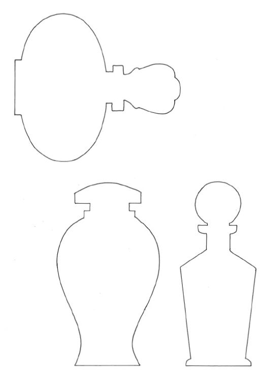 Feminine Perfume Card Motifs