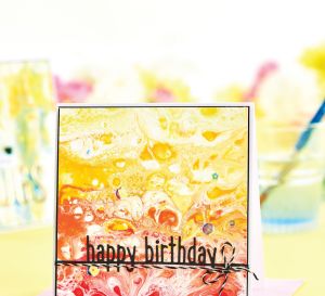 Create Paint Pouring Cards