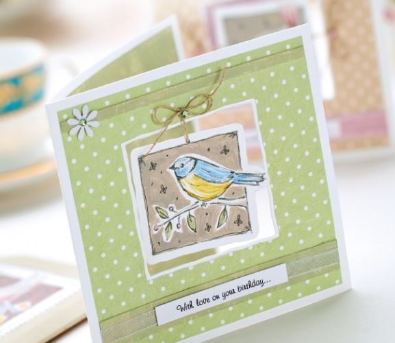 Painted Vintage Bird Motifs