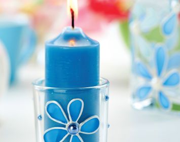 Painted Candle Holder Painted Candle Holder