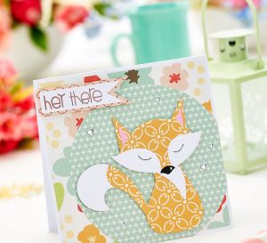 Paper Pieced Fox Card