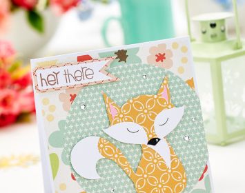 Paper Pieced Fox Card Paper Pieced Fox Card
