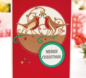 Paper Pieced Robin Card