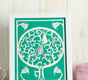 Modern Christmas Papercutting Template