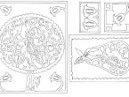Modern Christmas Papercutting Template