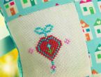 Patchwork And Cross-Stitch Pillow