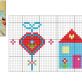 Patchwork And Cross-Stitch Pillow