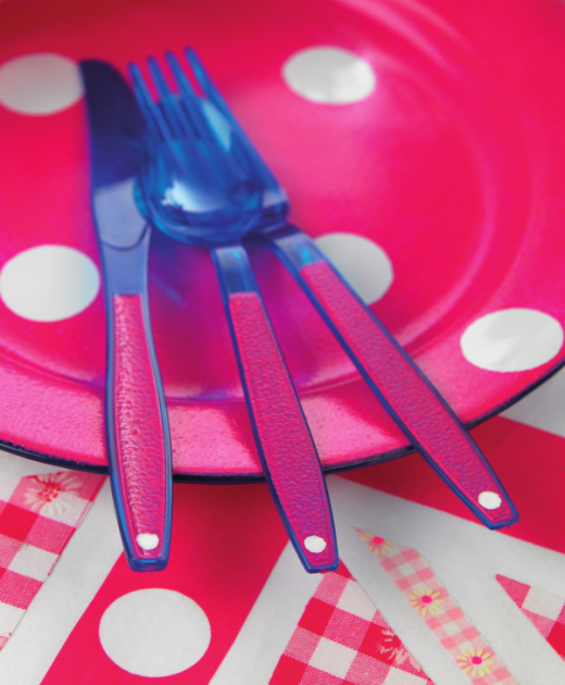 Patriotic Pink Tableware