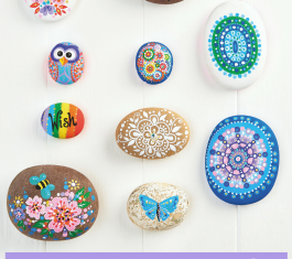 Pebble Painting With Pilot Pintor