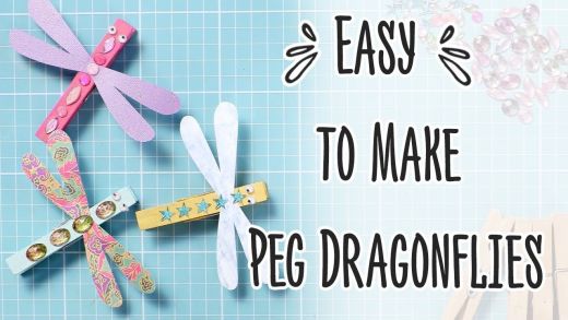 Easy To Make Peg Dragonflies