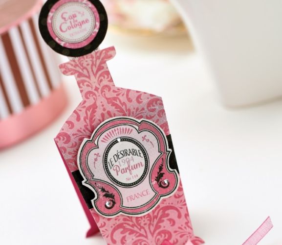 Feminine Perfume Card Motifs