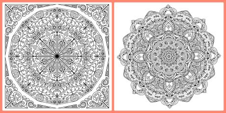 More Mandala Colouring In Pages More Mandala Colouring In Pages