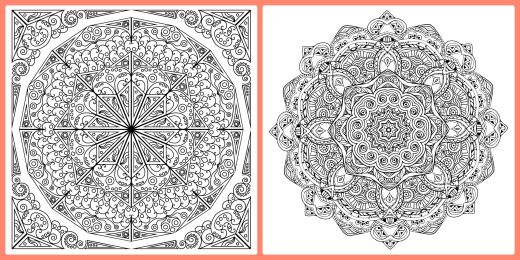 More Mandala Colouring In Pages
