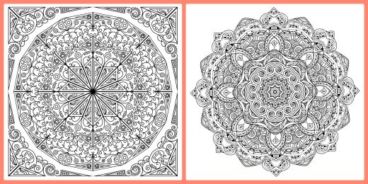 More Mandala Colouring In Pages