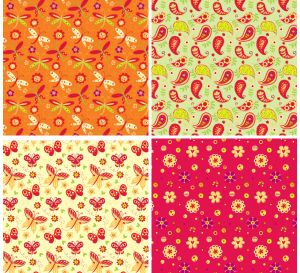 Butterfly And Paisley Print Papers