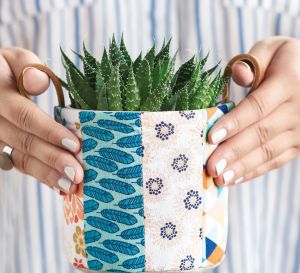 Stitch a Patchwork Plant Holder