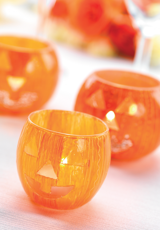 Halloween Pumpkin Candle Holders