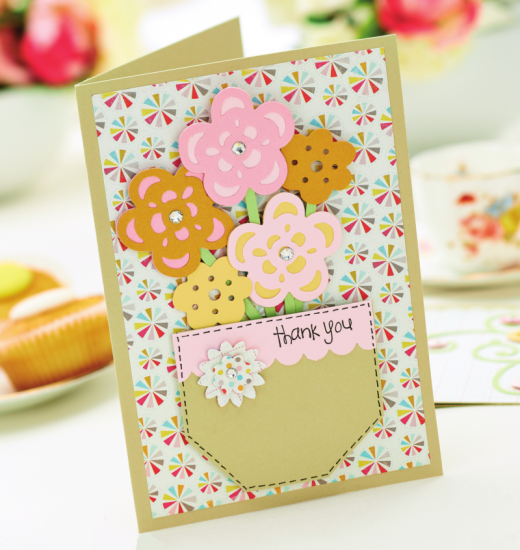 Punched Flowers Card Project