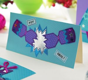 Purple & Turquoise Christmas Cards