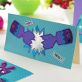 Purple & Turquoise Christmas Cards