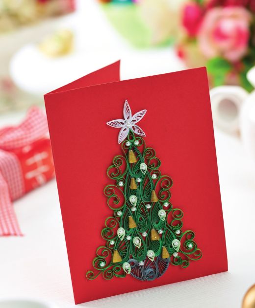 Quilled Christmas Tree Card