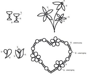 Flower Quilling Diagram
