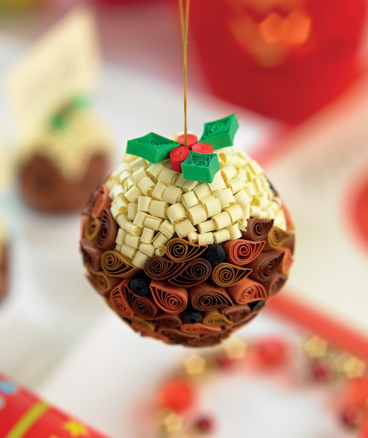 Quilled Christmas Puddings