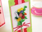 Quilled floral card