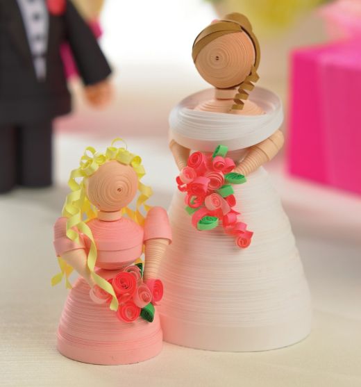 Quilled Wedding Scene