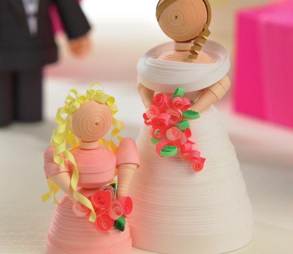 Quilled Wedding Scene