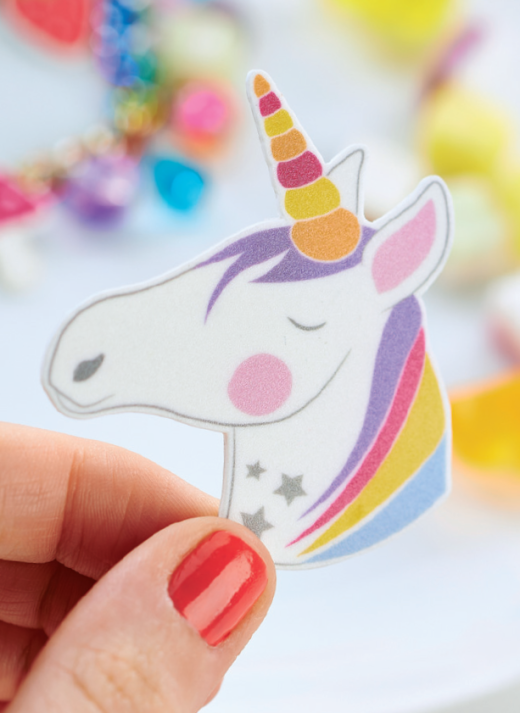 Rainbow & Unicorn Shrink Plastic Jewellery