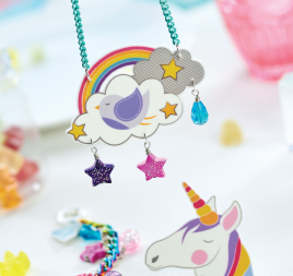 Rainbow & Unicorn Shrink Plastic Jewellery Rainbow & Unicorn Shrink Plastic Jewellery