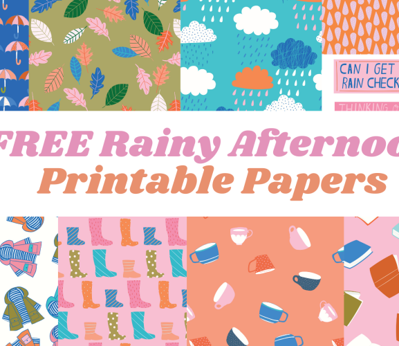 FREE Rainy Afternoon Printable Papers