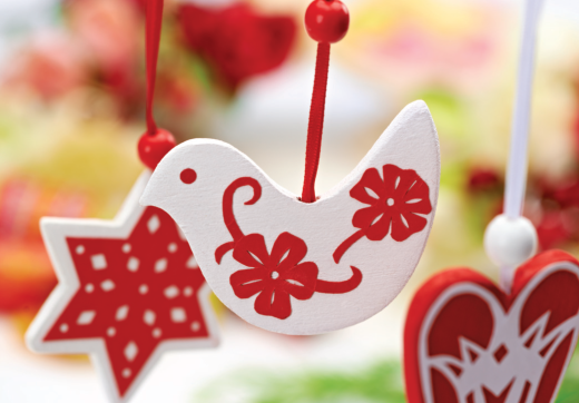 Red & White Scandi Decs