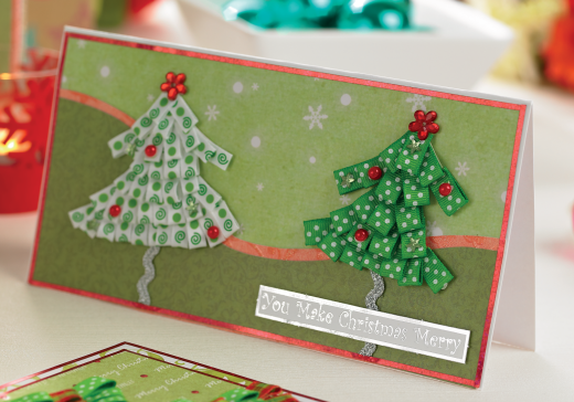 Ribbon Christmas Cards